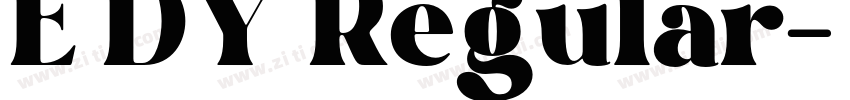 E DY Regular字体转换